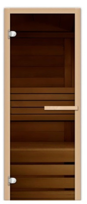 Дверь FireWay стеклянная Бронза 1900x700 6мм 2 петли ЛЕВАЯ 