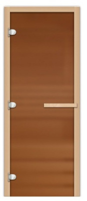 Дверь FireWay стеклянная Бронза матовая 1900x700 8мм 3 петли ЛЕВАЯ