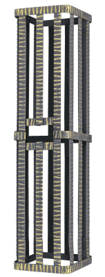 Сетка на трубу 250х250х1000 Гефест ЗК 18/25/30 Гроза 18 под шибер