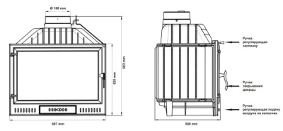 Каминная топка Fireway ILMA - купить в Краснодаре с доставкой по Краснодарскому краю!