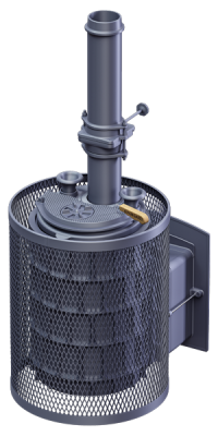 Печь Гефест AVANGARD ЗК 25 (П2) Ураган в круглой сетке - купить в Краснодаре с доставкой по Краснодарскому краю!