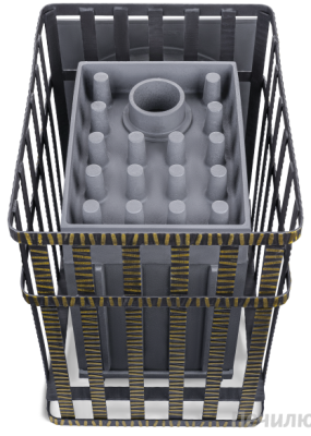 Печь Гефест GFS ЗК 25 (М) в сетке - купить в Краснодаре с доставкой по Краснодарскому краю!