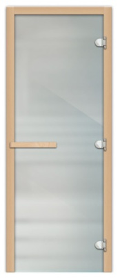 Дверь FireWay стеклянная Сатин 1900х700 8мм 3 петли