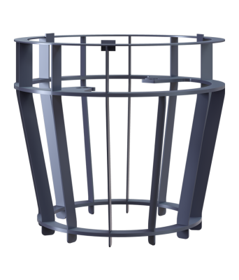 Сетка на трубу AVANGARD 30 Тюльпан под шибер 130 320*280