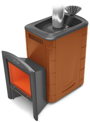 ПБ Гейзер 2014 Inox Витра ЗК терракота - купить в Краснодаре с доставкой по Краснодарскому краю!