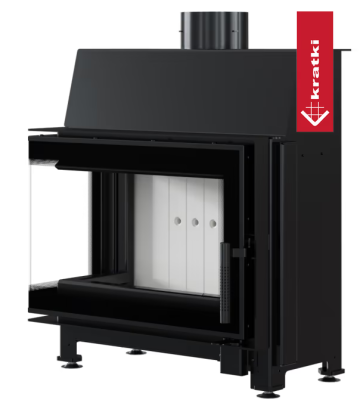 Каминная топка SIMPLE/S/L/BS угловое стекло слева - купить в Краснодаре с доставкой по Краснодарскому краю!