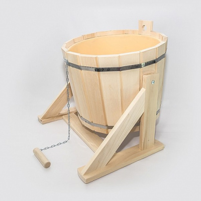 Обливное устройство 16л. Липа с пласт. вст. с переливом (М-63)