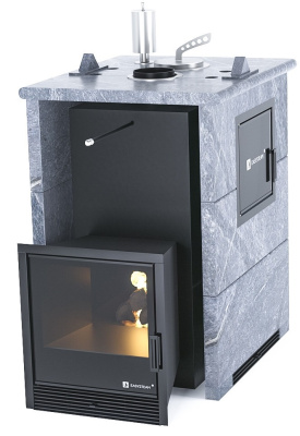 Печь "Анапа" М2 в трехстороннем кожухе (Талькохлорит)