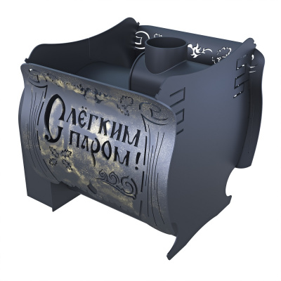 Банная печь "Елисей Декор" (8мм)  (без каменки) 12-18м3 - купить в Краснодаре с доставкой по Краснодарскому краю!