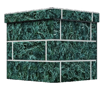 Облицовка на трубу (под шибер) Змеевик Классика Кирпич AVANGARD 24 М/П2 (115х340) (1 ярус)