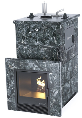 Печь "Геленджик" М2 в полноценном кожухе (Пироксенит)