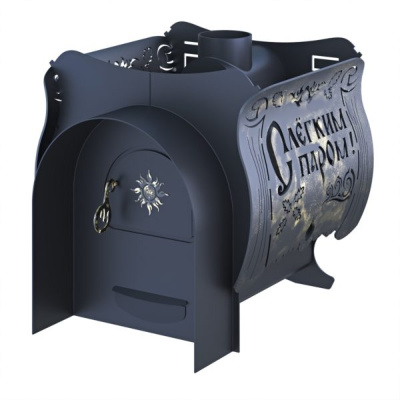 Банная печь "Елисей Декор" (8мм)  (без каменки) 12-18м3