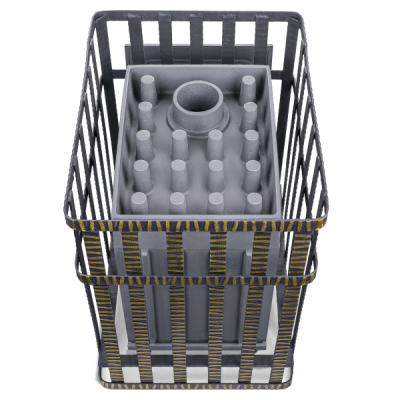 Печь  Гроза 24 (М) в сетке - купить в Краснодаре с доставкой по Краснодарскому краю!
