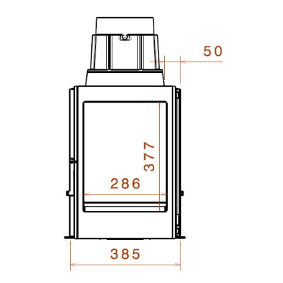 Каминная топка LCI 7 G4 (Четырёхсторонняя) - купить в Краснодаре с доставкой по Краснодарскому краю!