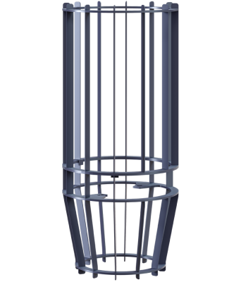 Сетка на трубу AVANGARD 30 Тюльпан под шибер 130 320*740